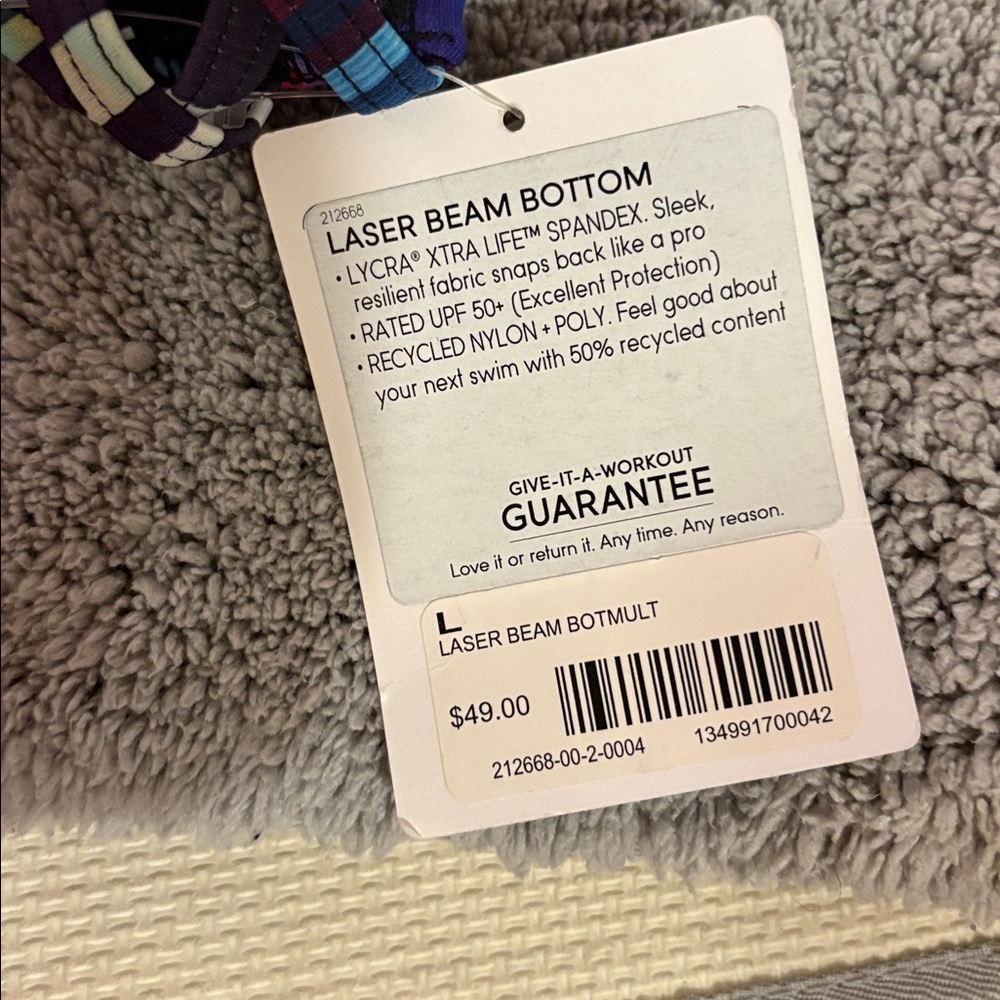 NWT Athleta Bikini Laser Beam’ nnbbbottoms.  Sz L - Picture 4 of 5